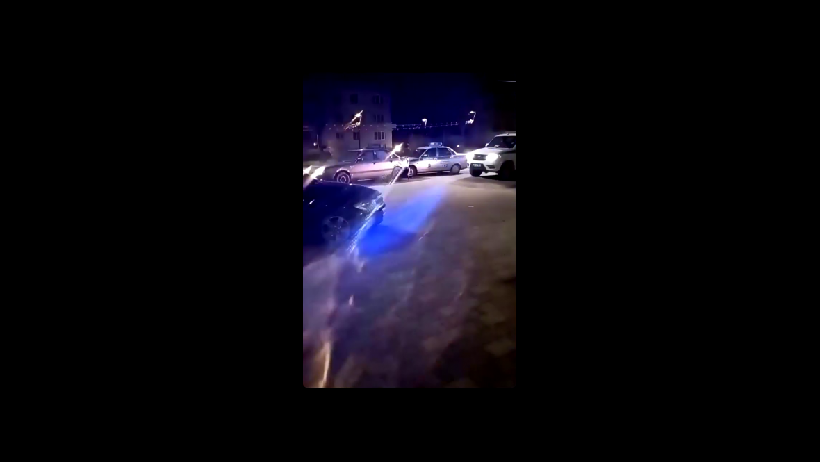 Скриншот видео происшествия