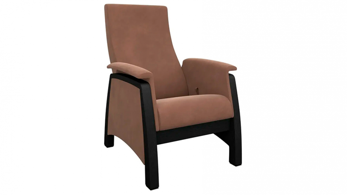 Кресло-качалка глайдер Balance-1 с откидной спинкой Венге/Шпон Verona brown