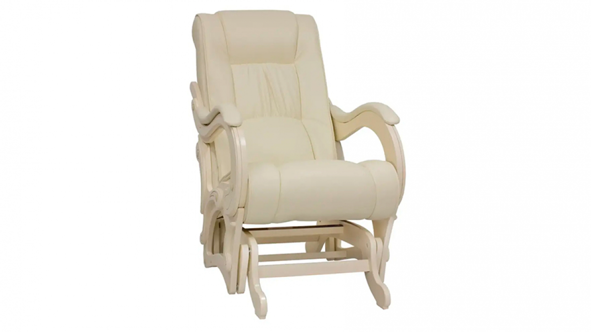 Кресло-качалка глайдер модель 78 с подлокотниками Дуб шампань Дунди 112