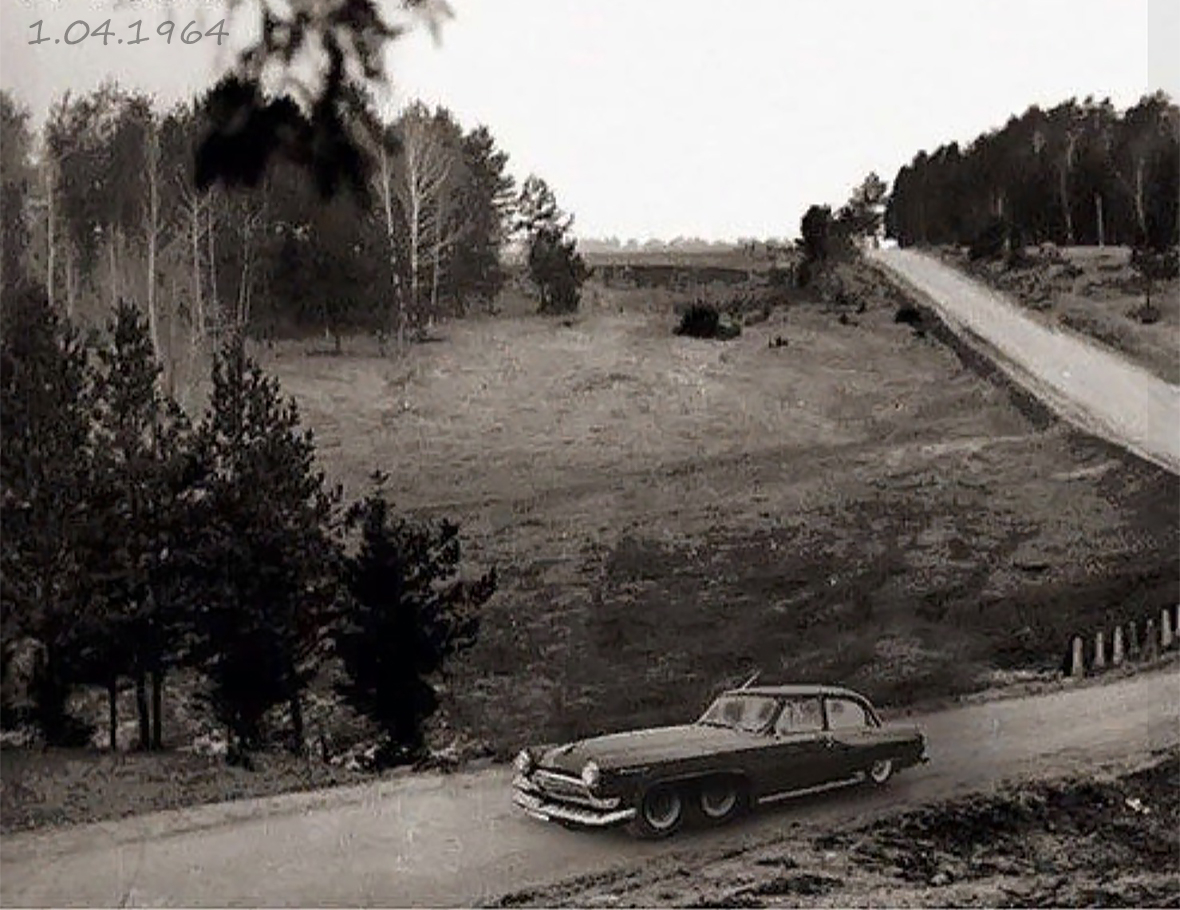 Volga JINR gas во время испытаний на Дмитровском автополигоне в 1964 году. Из частной коллекции