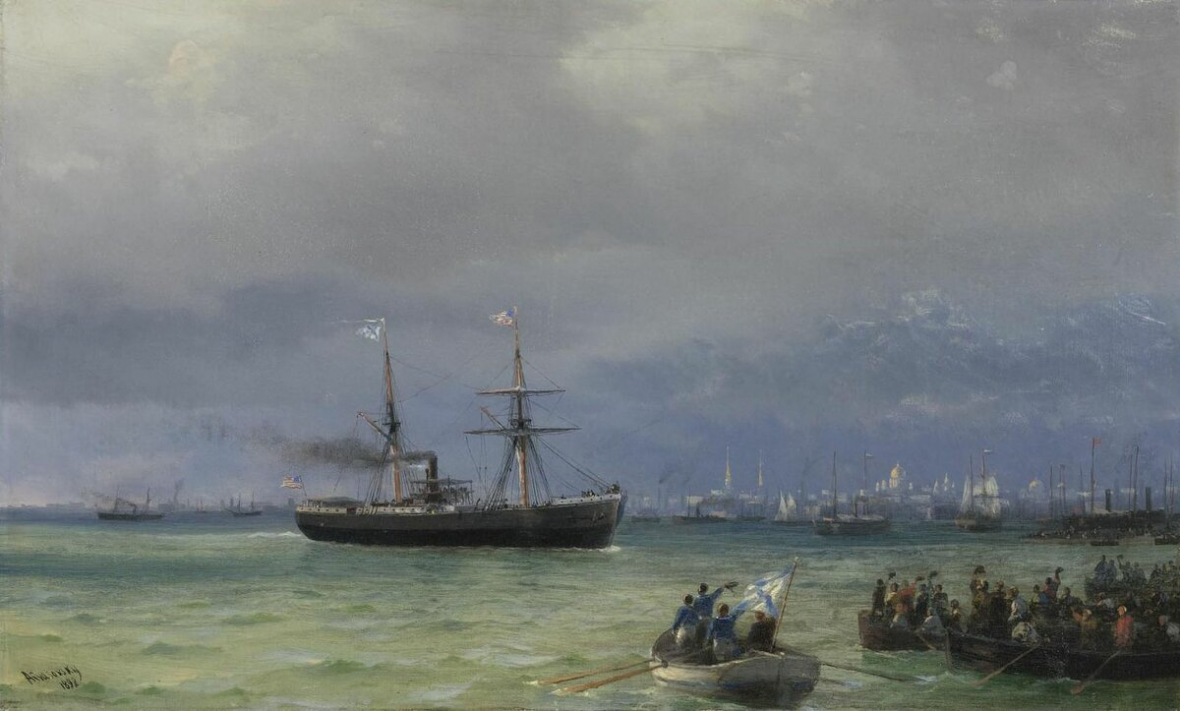 «Корабль помощи», И.К. Айвазовский, 1892 год