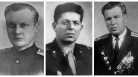 Слева направо: И.П.Никифоров,Б.П.Зарубин и  М.Д.Савельев