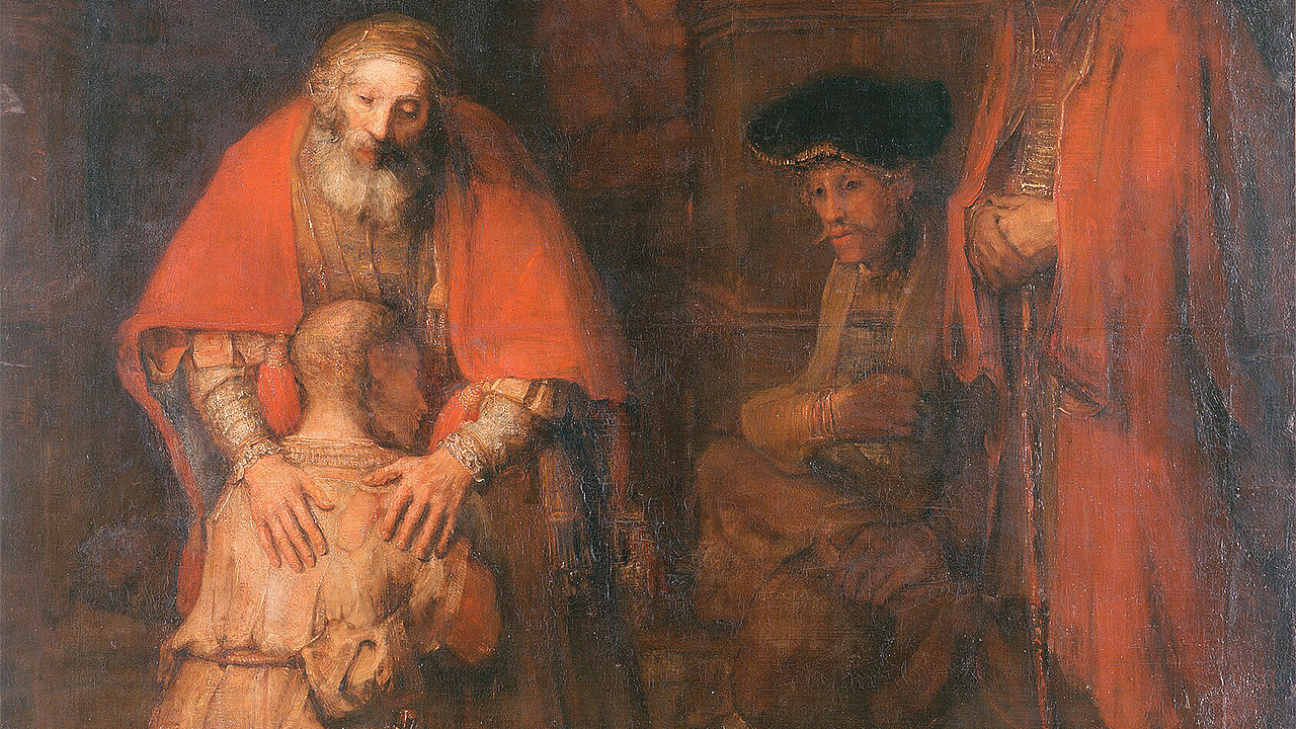 Возвращение блудного сына (фрагмент) / Рембрандт, 1666—1669, Эрмитаж